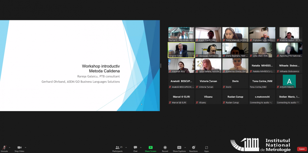 Atelier de lucru CALIDENA