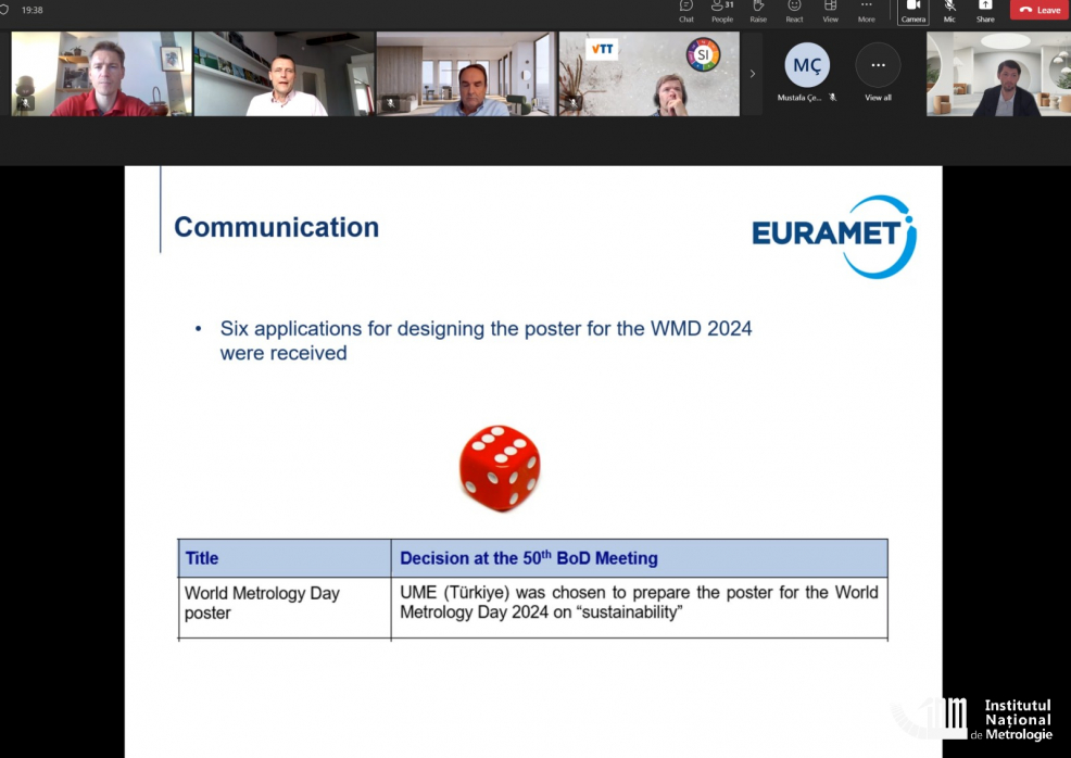  EURAMET - 50th Board of Directors meeting - Highlights 