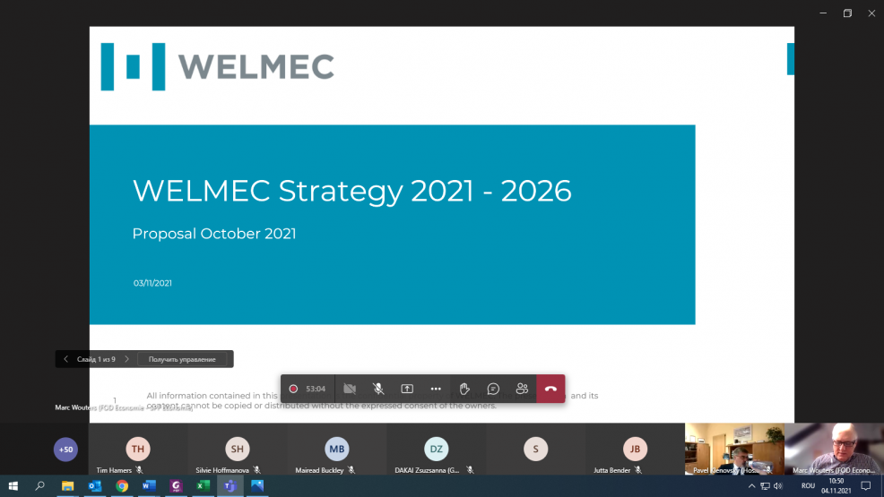 Sedinta Comitetului WELMEC