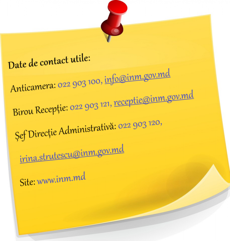Anunț privind întreruperea temporară a activității INM