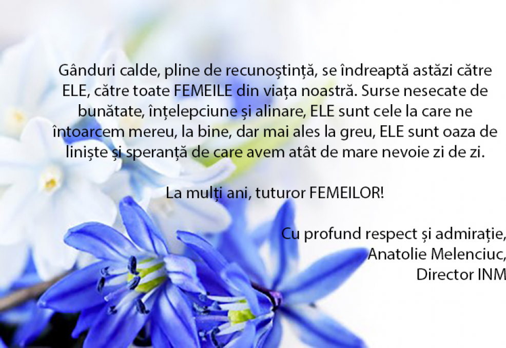 La mulți ani tuturor FEMEILOR!