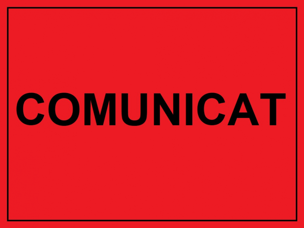 COMUNICAT